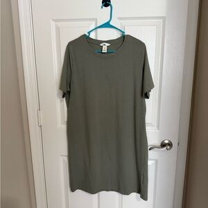 H&M Sage Green tshirt dress